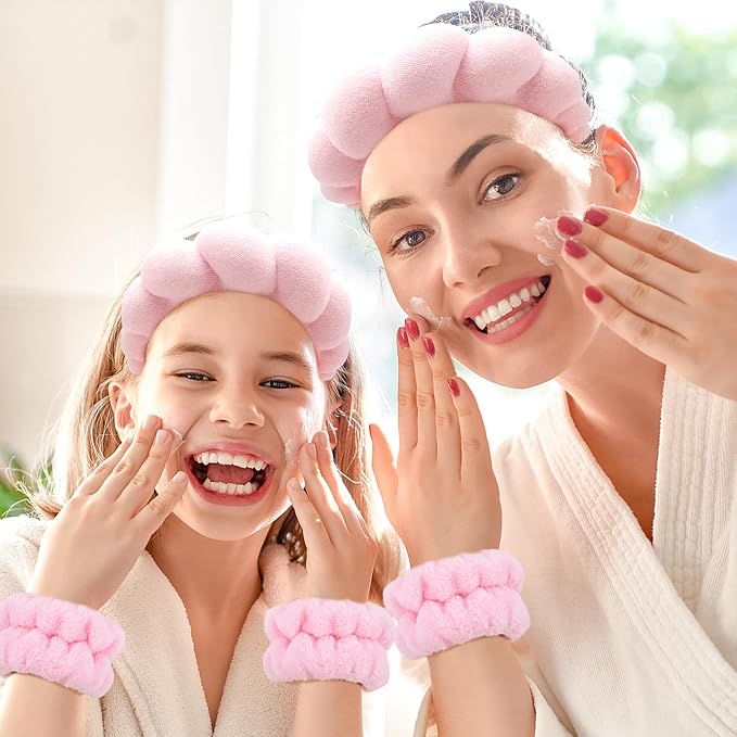Zkptops Spa Headband for Washing Face Wristband Sponge Makeup Skincare Headband - Image 7