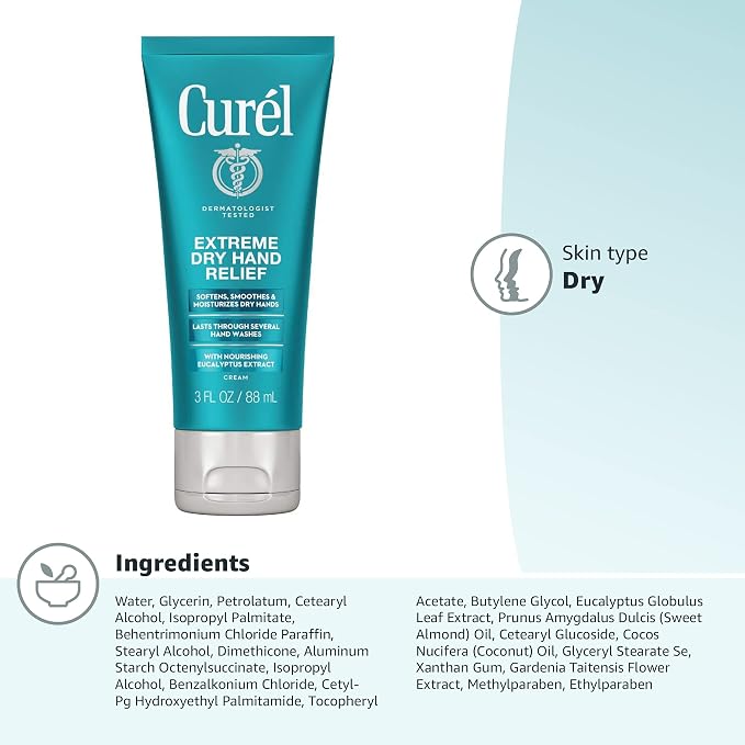 Curel Extreme Dry Hand Dryness Relief, Travel Size Hand Cream, Easily Absorbed - Image 19