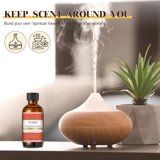 EUQEE Dragons Blood Fragrance Oils, 60ml Scent Essential Oils - Image 5