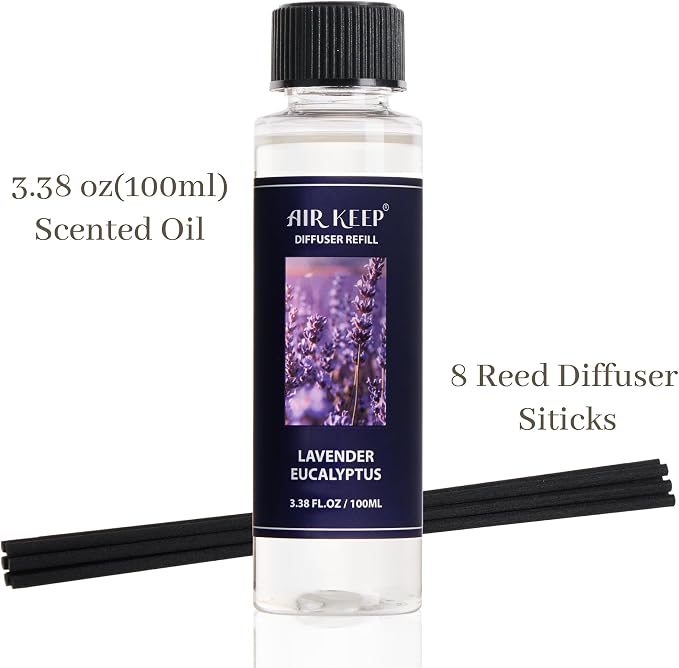 Airkeep Reed Diffuser Oil Refill/Cherry Blossom/3.38 oz/1 Pack/Air Freshener & - Image 7