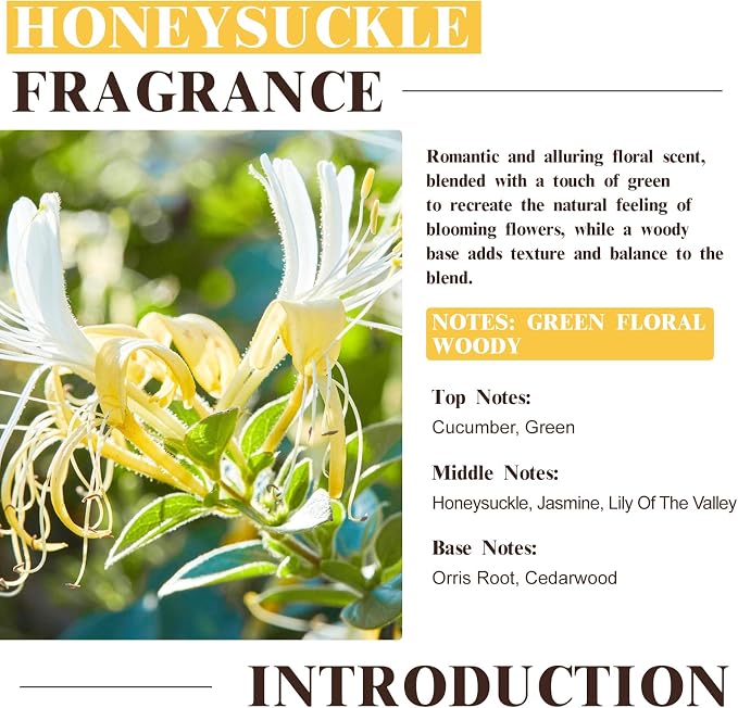 EUQEE Honeysuckle Fragrance Oil 60 ml Premium Fragrance Essential Oil - Image 3