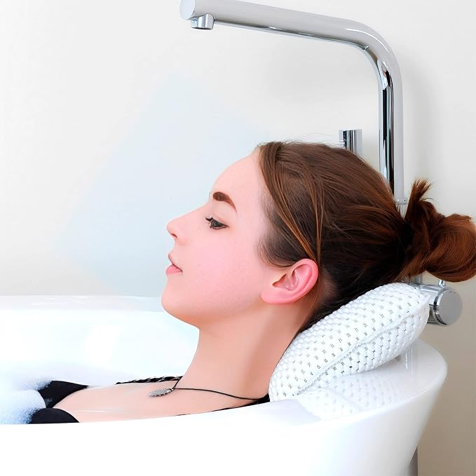 OSVINO Bath Pillow Thick Comfy Drainage - Image 5
