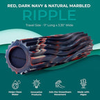 Oceanfoam Ripple Travel Foam Roller Firm Mini Foam Roller - Image 3