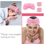 WSYUB Pink Spa Headband and Wristband Set - Image 3