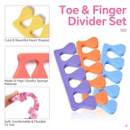 Toe Separators Set 24pcs Colorful Heart Sponge Toe Spacers Soft Foam Toe Finger - Image 2