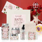 Rose Spa Gift Set for Women, Luxury 9 Pcs Bath Salts Set, Relaxation Gifts for - Image 4
