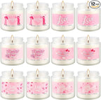 Set of 12 Valentines Scented Candles -3.5oz Romantic Candle Gifts by TLNFHRPI