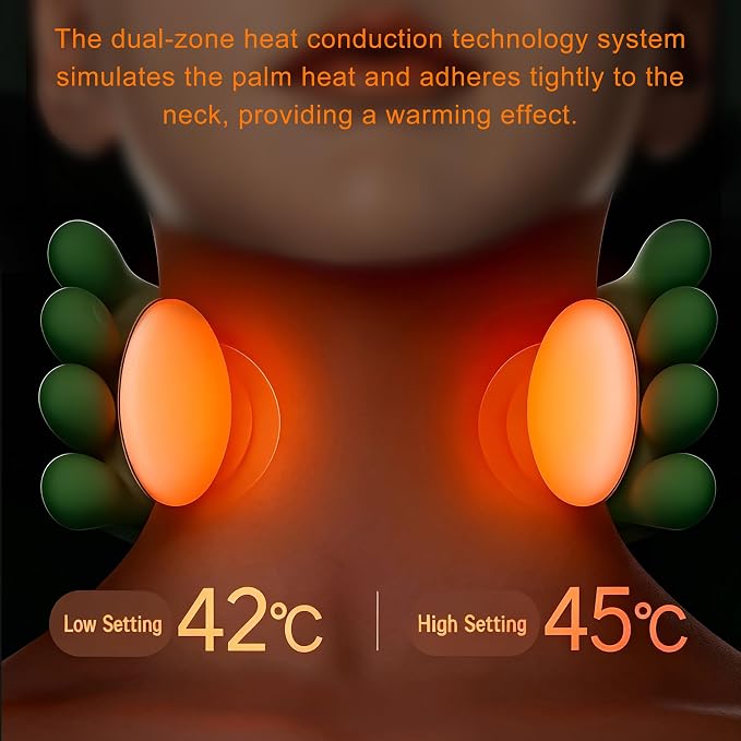 OTAVILEM Neck Massager with Heat, Shiatsu Neck and Back Massager with 4D - Image 6