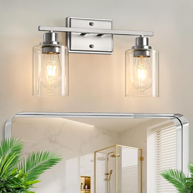 Unicozin 2 Light Bathroom Light Fixtures, Modern Vanity Lights Over Mirror by Unicozin