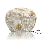 Shower Cap Reusable Double Layer Adjustable Elastic Waterproof EVA Hair Bath by BHAHB