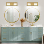 SineRise LED Modern Bathroom Vanity Light Fixtures, Brass Modern Acrylic - Image 9