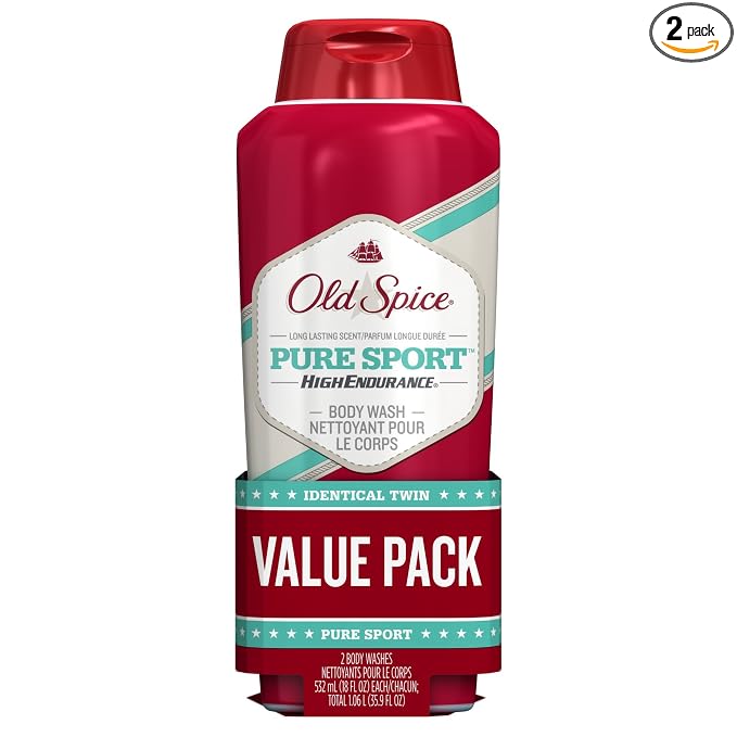 Body Wash for Men by Old Spice, High Endurance Body Wash Twin Pack, Pure Sport by OldSpice