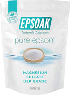 Epsoak Epsom Salt 2 lb. Magnesium Sulfate USP. Resealable Epsom Salt Bag by Epsoak