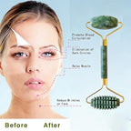 Stainless Steel Gua Sha Tool, Face Roller, Manual Massage Pen, Jade Roller - Image 3