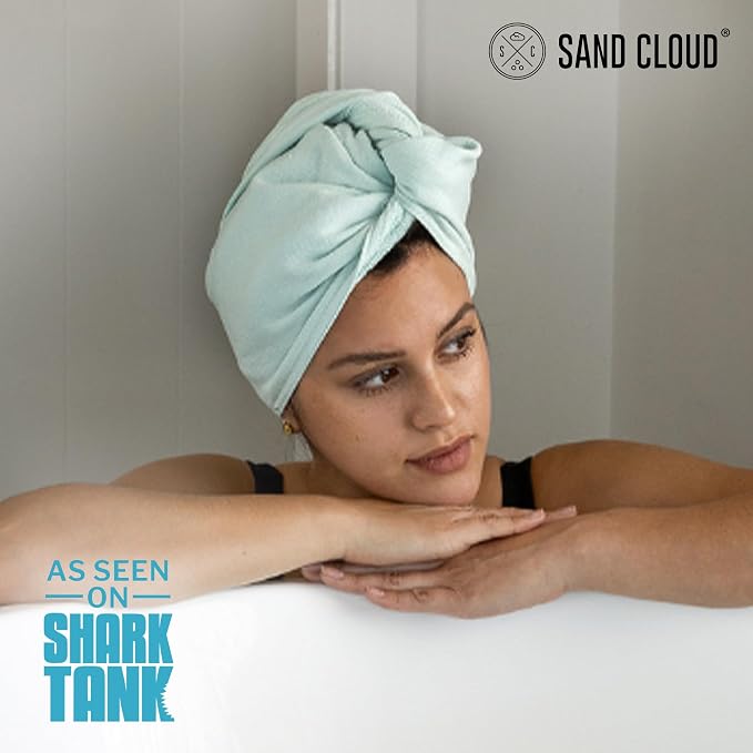 Sand Cloud Hair Towel Wrap for Women & Men, - Image 2