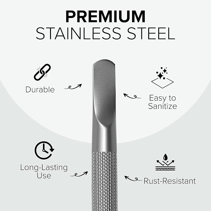 Stainless Steel Nail Cuticle Pusher - Image 4