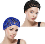 WLLHYF Wig Cap Thick Long Hair Caps Adjustable Net Mesh Braided Weaving Making - Image 3