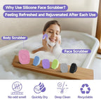 2 PCS Face Scrubber, Soft Silicone Face Exfoliator - Image 6