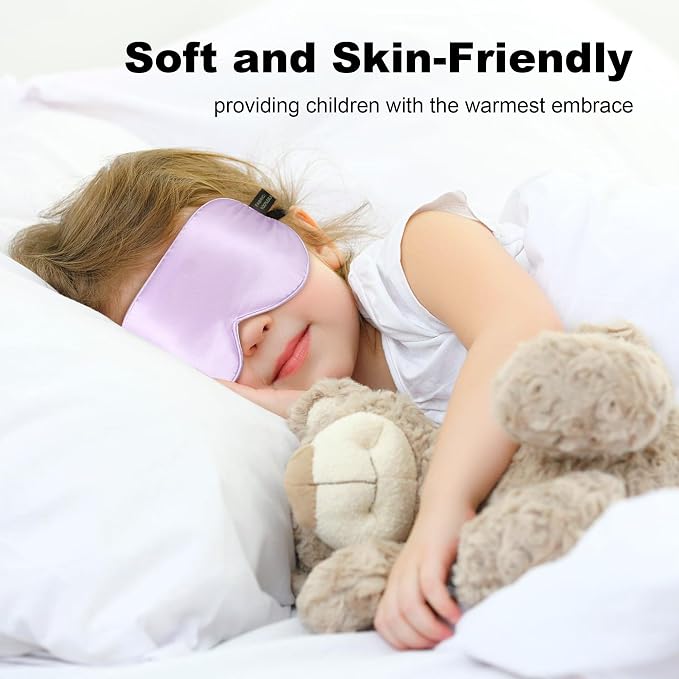 Silk Sleep Eye Mask for Kids, 100% Real Natural Pure Silk Sleeping Masks - Image 6