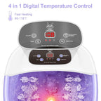 Foot Spa Bath Massager with Heat Bubbles and Vibration Massage and Jets - Image 2