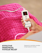 CooCoCo Pink Heating Pad for Period Cramps, FSA Eligible Cute Heated Pad - Image 3