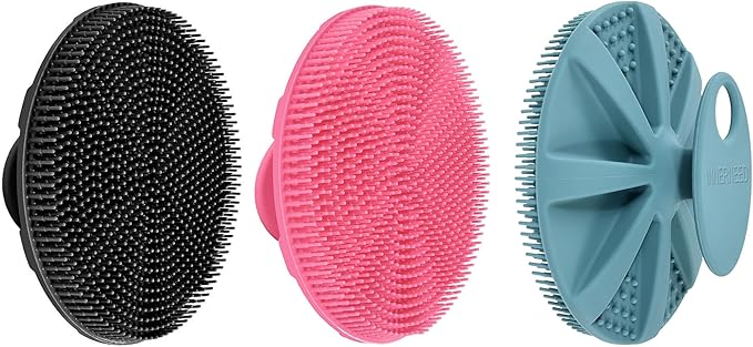INNERNEED Food-Grade Soft Silicone Body Scrubber Shower Brush Handheld by INNERNEED