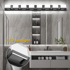 Tipace 8 Lights Modern LED Black Vanity Light - Image 3