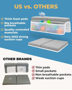 Comfortable Baby Bath Kneeler and Elbow Rest Pad Set – Thick Memory Foam Bath - Image 8