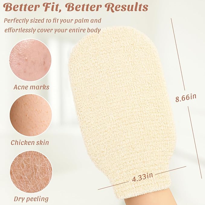 2-Pack Hemp Bath Gloves – Natural Shower Mitts - Image 6