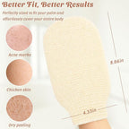 2-Pack Hemp Bath Gloves – Natural Shower Mitts - Image 6