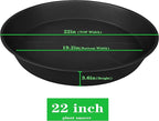 2 Pack of 20 22 inch Plant Saucer, 3.6" Depth Tray, Large Deep Heavy Duty - Image 2