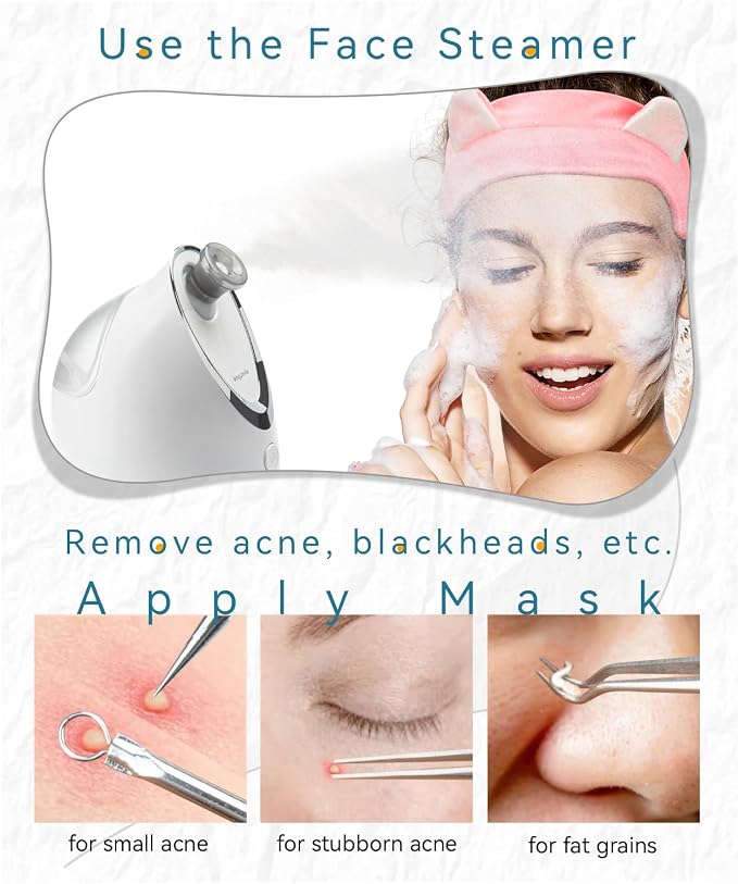 Kingsmile Facial Steamer, 3 in 1 Face Steamer - Image 3