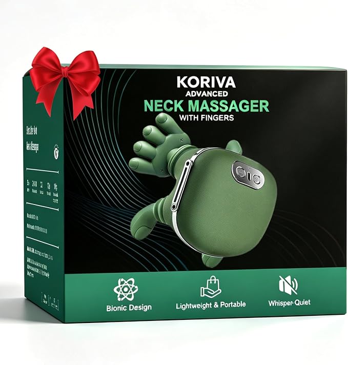 Neck Massager with Heat, 4D Bionic Finger Neck and Shoulder Massager, by Unknown
