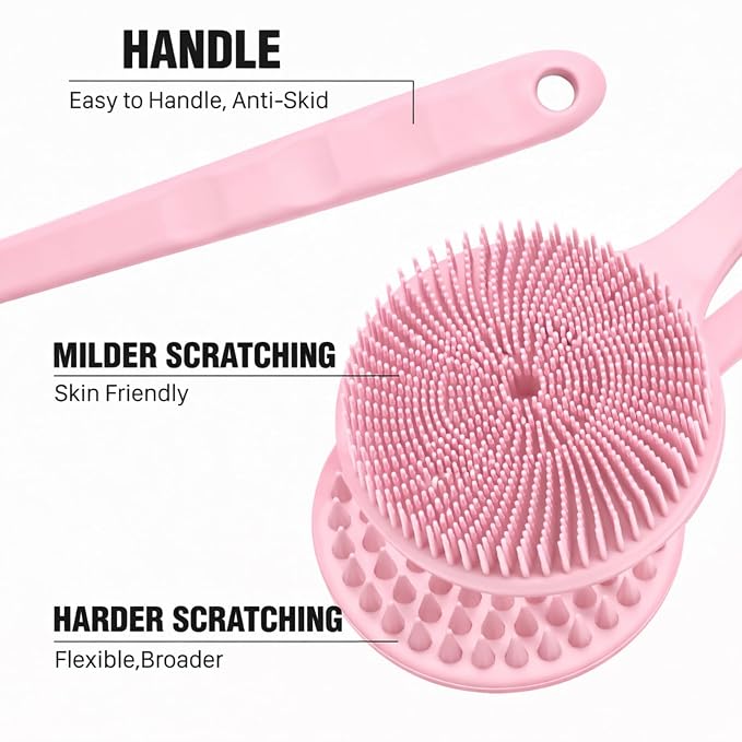 Silicone Body Scrubber for Shower Men Women – Dual-Sided Exfoliating & Massage - Image 4