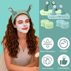 Snail Face Wash Headband Skincare & Wrist Bands - Image 3