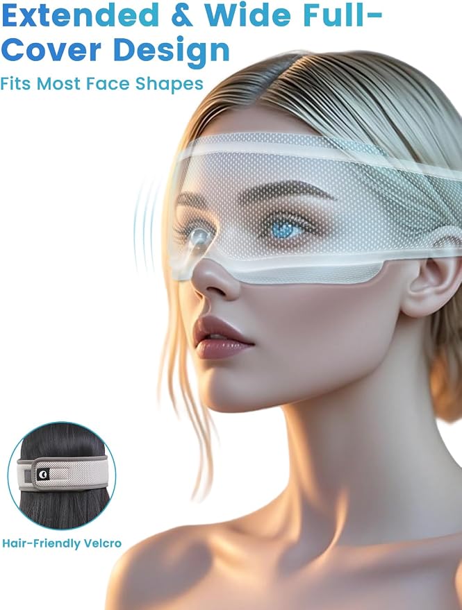 Heated Eye Mask for Dry Eyes, Cooling Sleep Mask for Puffy Eyes Relief - Image 4