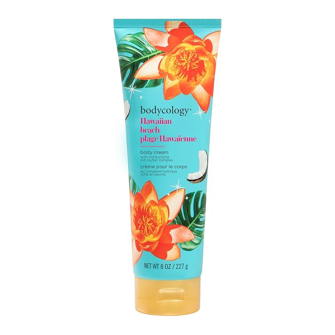 Bodycology Shea Butter Body Cream, Hawaiian Beach, 8 oz by Bodycology