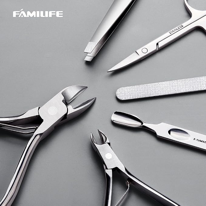 FAMILIFE Manicure Set, Nail Clippers Set Professional Manicure Kit 11 in 1 - Image 9