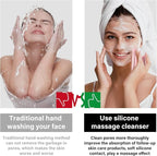 3 Pack Face Scrubber, Silicone Facial Cleansing Brush - Image 5