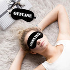 Offline Sleep Mask Silk, Funny Sleeping Mask Adjustable Sleep Mask, Blindfold - Image 2