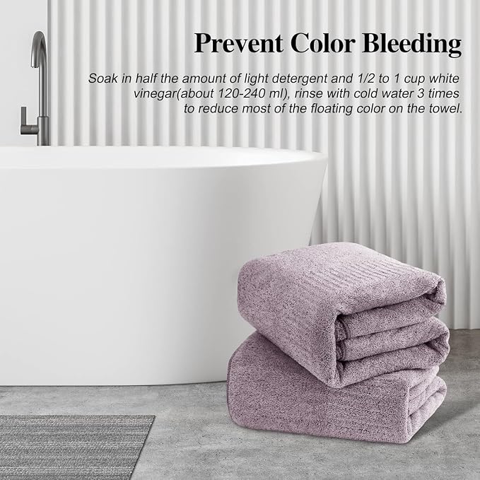SEISSO Bath Towels, Extra Absorbent & Quick Drying Towels - Image 6