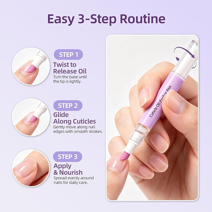 2-in-1 Cuticle Oil Pusher Pen, 2026 New Ceramic Cuticle Pusher & Oil Pen - Image 8