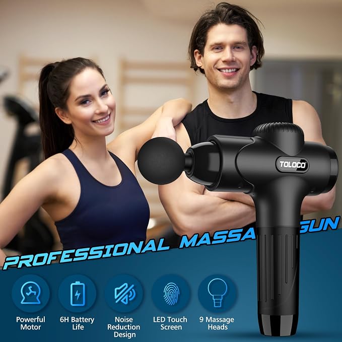 TOLOCO Massage Gun Deep Tissue, Percussion Massage Gun - Image 7