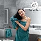Hand Towels Set 2 Pack-16“x31”, Ultra Soft Microfibers Bathroom Towel Set - Image 2