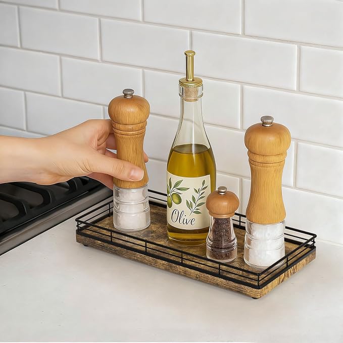 Bathroom Vanity Tray for Countertop, Bathroom Organizer for Soap, Perfume & - Image 8