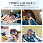 2 Pcs Boys Sleep Eye Mask, Guys Blackout Sleeping Silk Mask - Image 6