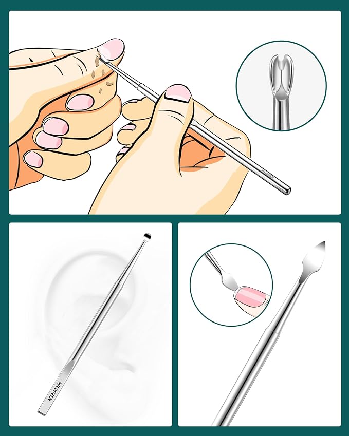 MR.GREEN Manicure Kit 10 in 1, German Stainless Nail Clippers Set, Professional - Image 7