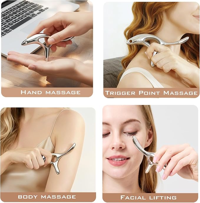 BYYDDIY Women's Facial Lifting and Body Massage Tool, Gua Sha Trigger Point - Image 2