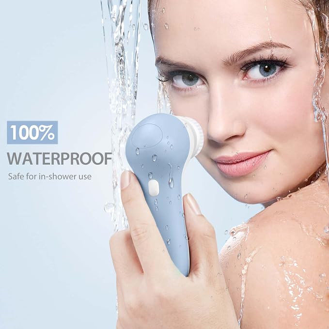 Rechargeable Facial Cleansing Spin Brush Set - Image 6