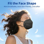 Hotodeal KN95 Face Masks 40 Pcs, 5 Layers Cup Dust Mask - Image 6